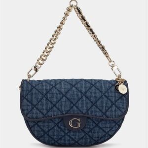 Guess Quilted Chain Shoulder Bag